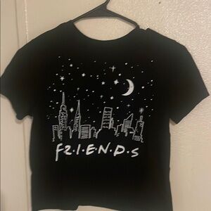 Black FRIENDS teen T-Shirt